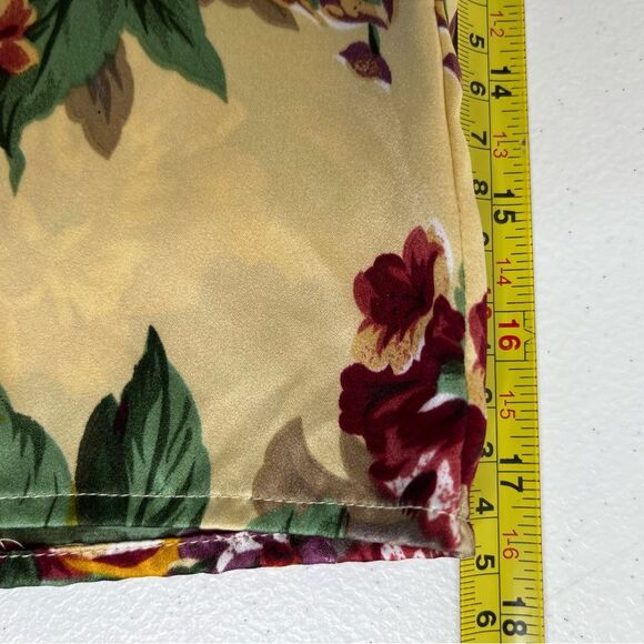 Vintage Victorias Secret Gold Label Floral Button Front Sleep Shirt Women Small - Picture 10 of 12